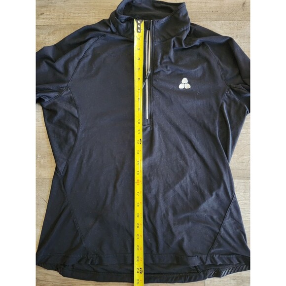 LEVELWEAR Black Golf Quarter Zip Long Sleeve Pullover Womens Size Large - Picture 6 of 7